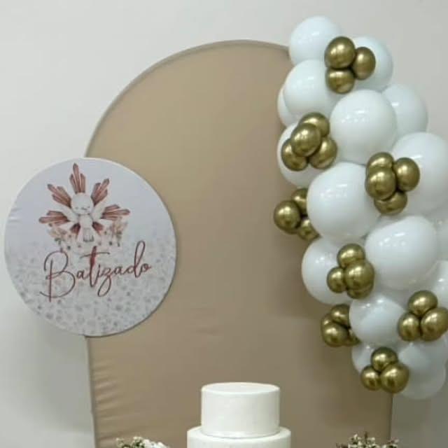 Decoração Batizado Clean